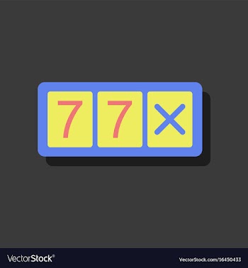 Flat icon design collection slot machine two vector image