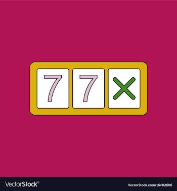 Flat icon design collection slot machine two vector image