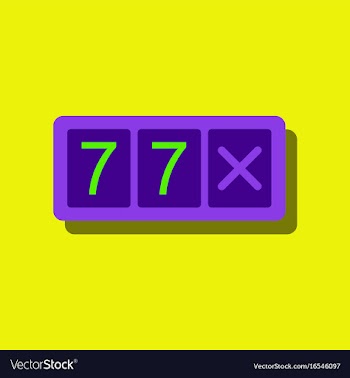 Flat icon design collection slot machine two vector image