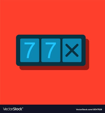 Flat icon design collection slot machine two vector image
