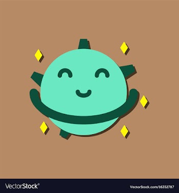 Flat icon design collection smiling satellite in vector image