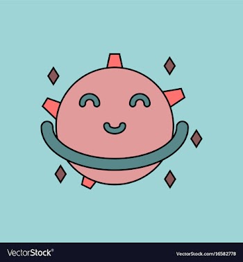 Flat icon design collection smiling satellite vector image