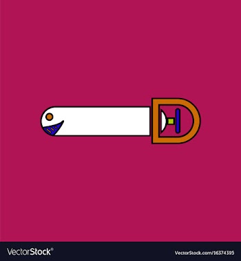 Flat icon design collection smiling torpedo vector image