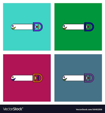 Flat icon design collection smiling torpedo vector image