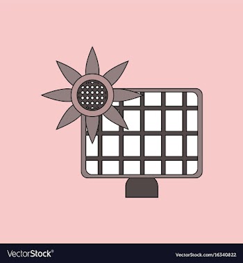 Flat icon design collection solar battery vector image