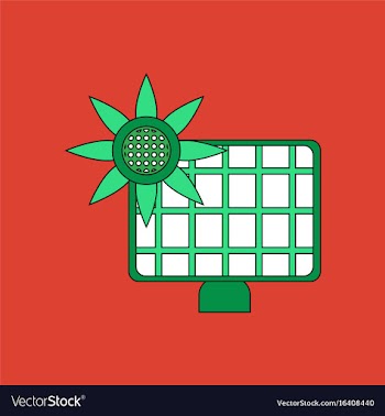 Flat icon design collection solar battery vector image