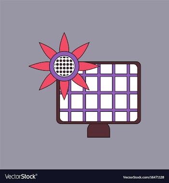 Flat icon design collection solar battery vector image