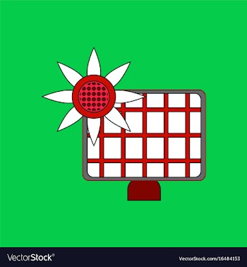 Flat icon design collection solar battery vector image