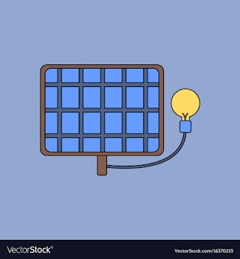 Flat icon design collection solar battery with vector image