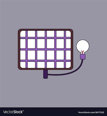 Flat icon design collection solar battery with vector image