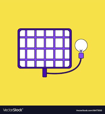 Flat icon design collection solar battery with vector image