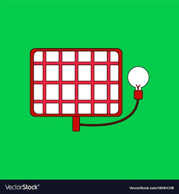 Flat icon design collection solar battery with vector image