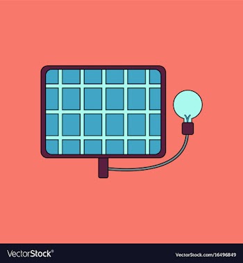 Flat icon design collection solar battery with vector image