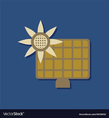 Flat icon design collection solar energy panel in vector image