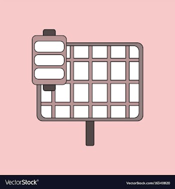 Flat icon design collection solar panel vector image