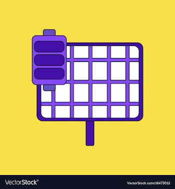 Flat icon design collection solar panel vector image