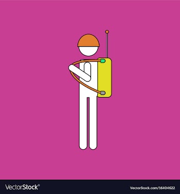 Flat icon design collection soldier holding vector image