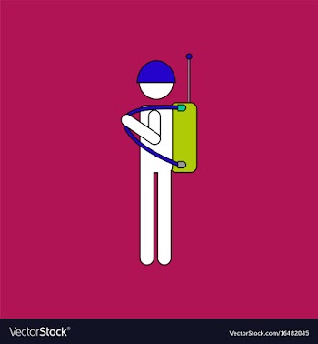 Flat icon design collection soldier holding vector image