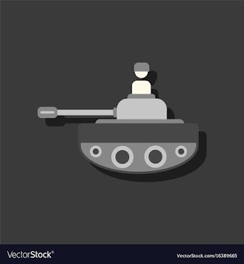 Flat icon design collection soldier on tank in vector image
