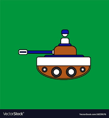 Flat icon design collection soldier on tank vector image