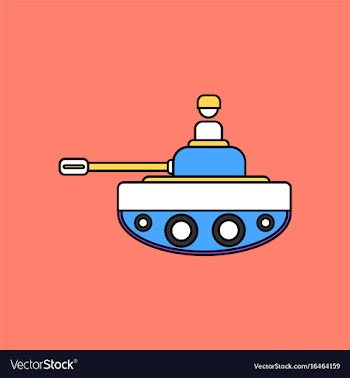 Flat icon design collection soldier on tank vector image