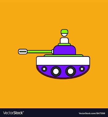 Flat icon design collection soldier on tank vector image
