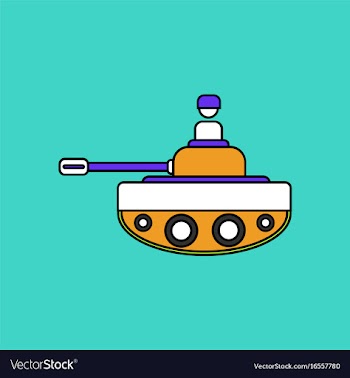 Flat icon design collection soldier on tank vector image
