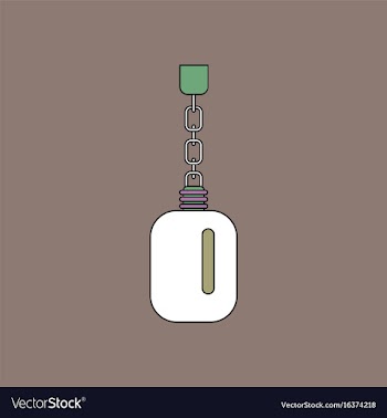 Flat icon design collection soldier water bottle vector image