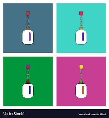 Flat icon design collection soldier water bottle vector image
