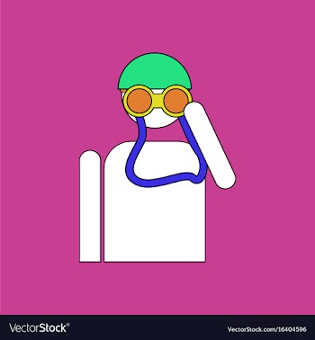 Flat icon design collection soldier with binocular vector image