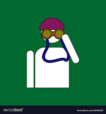 Flat icon design collection soldier with binocular vector image