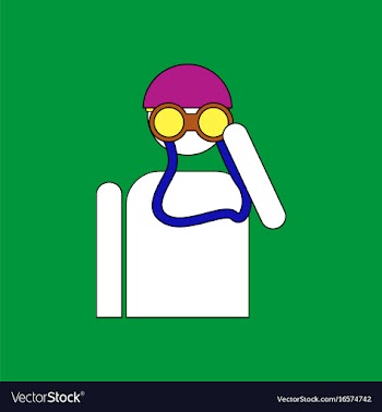 Flat icon design collection soldier with binocular vector image