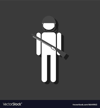 Flat icon design collection soldier with gun in vector image