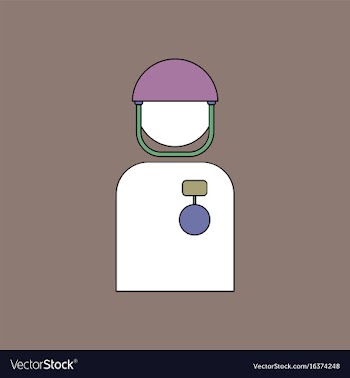 Flat icon design collection soldier with medal vector image