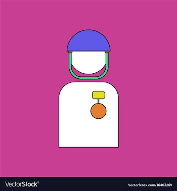 Flat icon design collection soldier with medal vector image