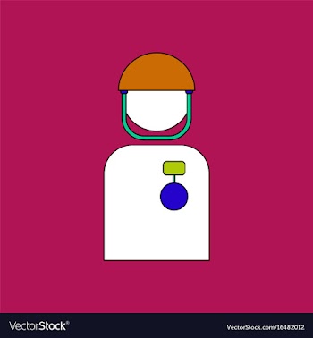 Flat icon design collection soldier with medal vector image