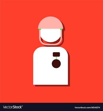 Flat icon design collection soldier with medal vector image