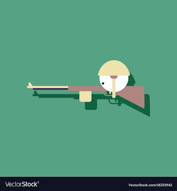 Flat icon design collection soldier with rifle vector image