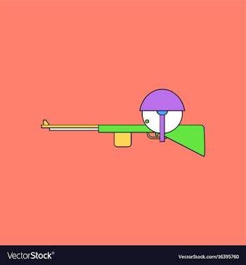Flat icon design collection soldier with rifle vector image