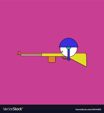 Flat icon design collection soldier with rifle vector image