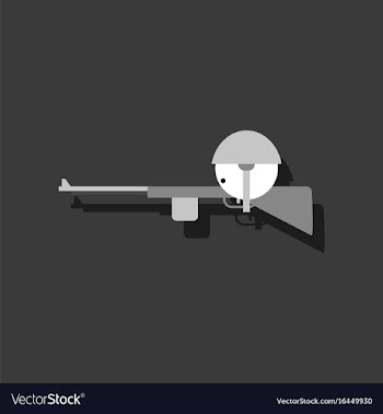 Flat icon design collection soldier with rifle vector image