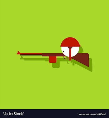 Flat icon design collection soldier with rifle vector image