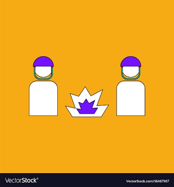 Flat icon design collection soldiers and explosion vector image