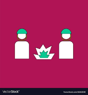 Flat icon design collection soldiers and explosion vector image
