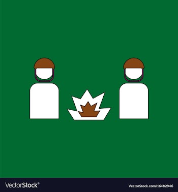 Flat icon design collection soldiers and explosion vector image