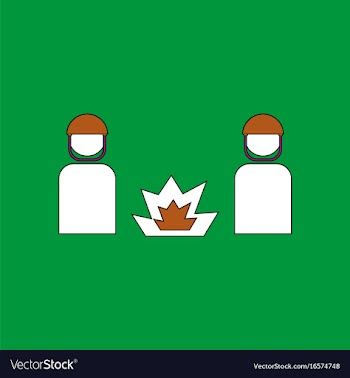 Flat icon design collection soldiers and explosion vector image