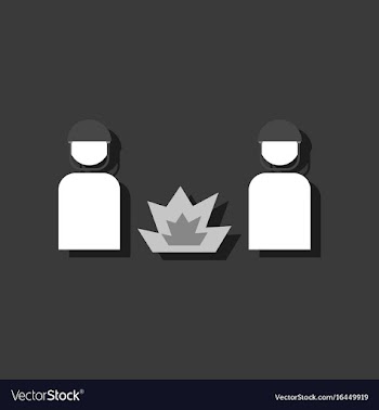 Flat icon design collection soldiers and vector image