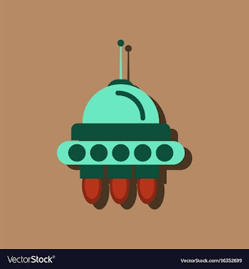 Flat icon design collection space capsule in vector image