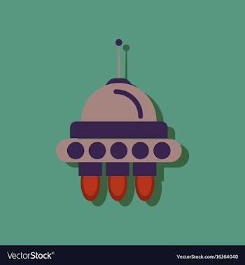 Flat icon design collection space capsule in vector image