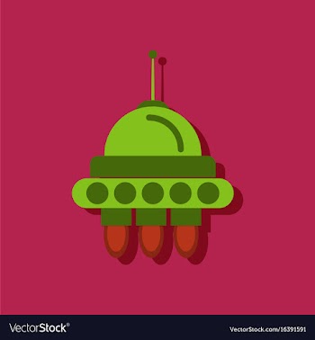 Flat icon design collection space capsule in vector image